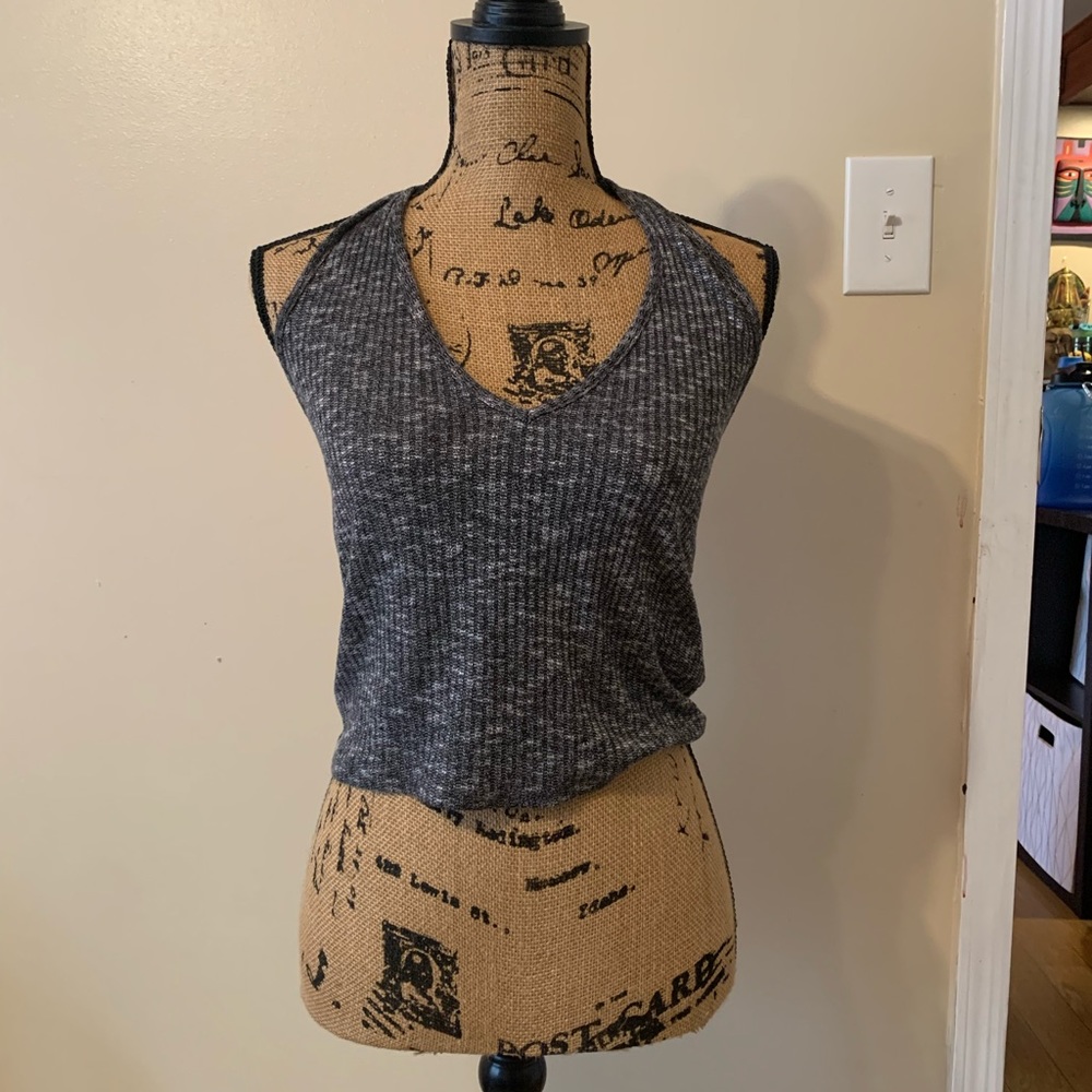 Cute Juniors sz L Halter Crop Top